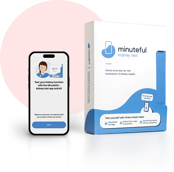 Minuteful Kidney test kit and app