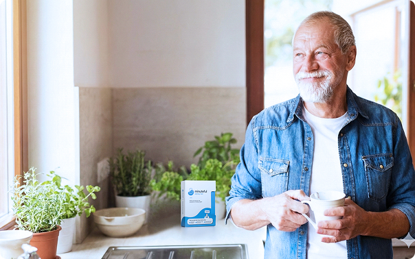 Woman using phone to view test results